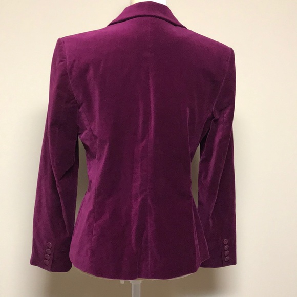 Size 6 Rafaella Purple Velvet Jacket - Picture 5 of 6